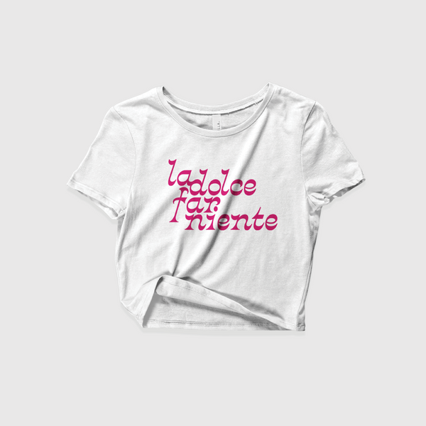 La Dolce Far Niente | Women’s Crop Top