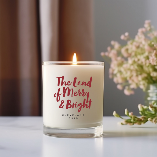 The Land of Merry and Bright Soy Candle - Cleveland