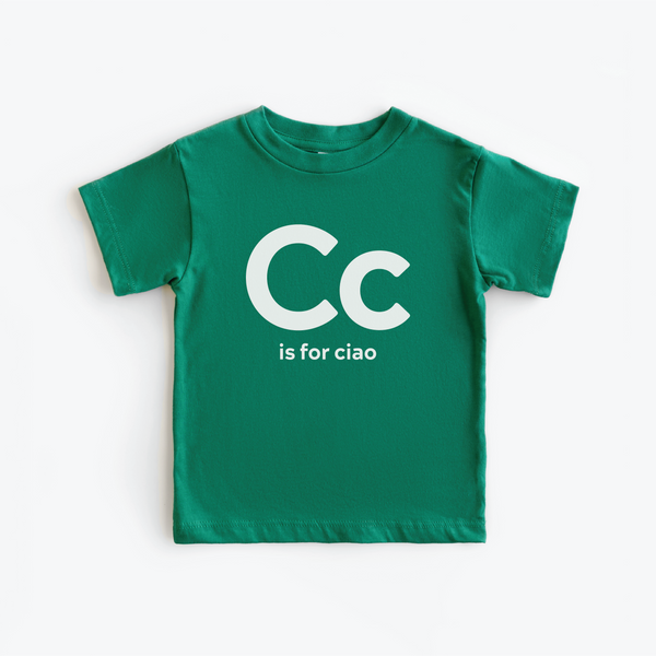 C is for Ciao | Toddler Short Sleeve Tee