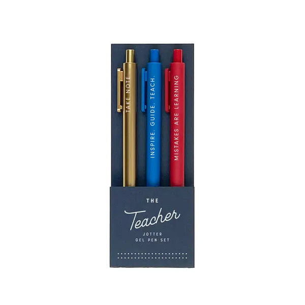 The Teacher Jotter Gel Pen | Set of 3