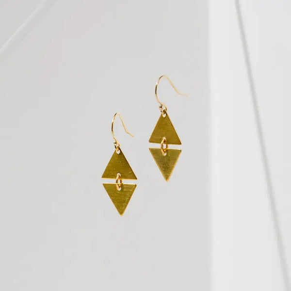 Alta Brass Earrings