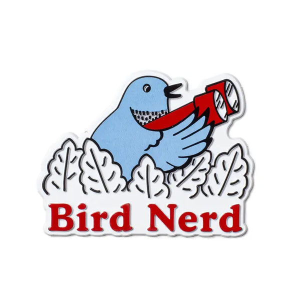 Bird Nerd Retro Magnet