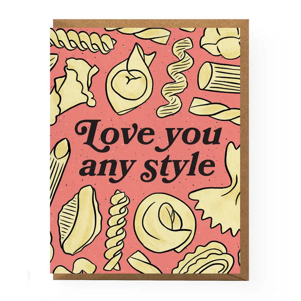 Pasta Love Greeting Card